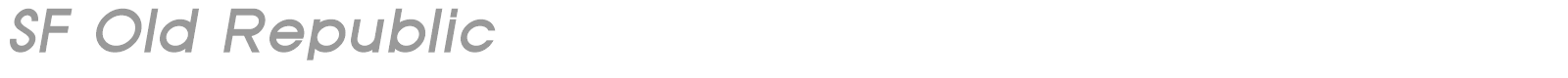 SF Old Republic SC font preview